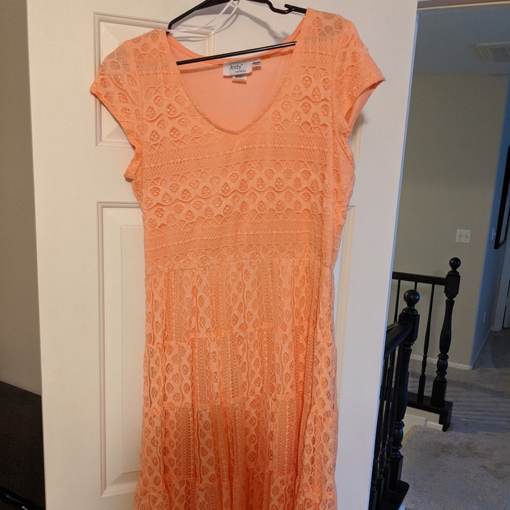 Country Western Coral Dress